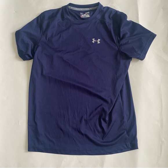 Navy Blue Underarmour Workout Shirt - Picture 1 of 8